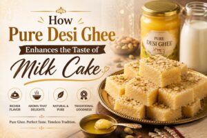 how-pure-desi-ghee-enhances-the-taste-of-milk-cake